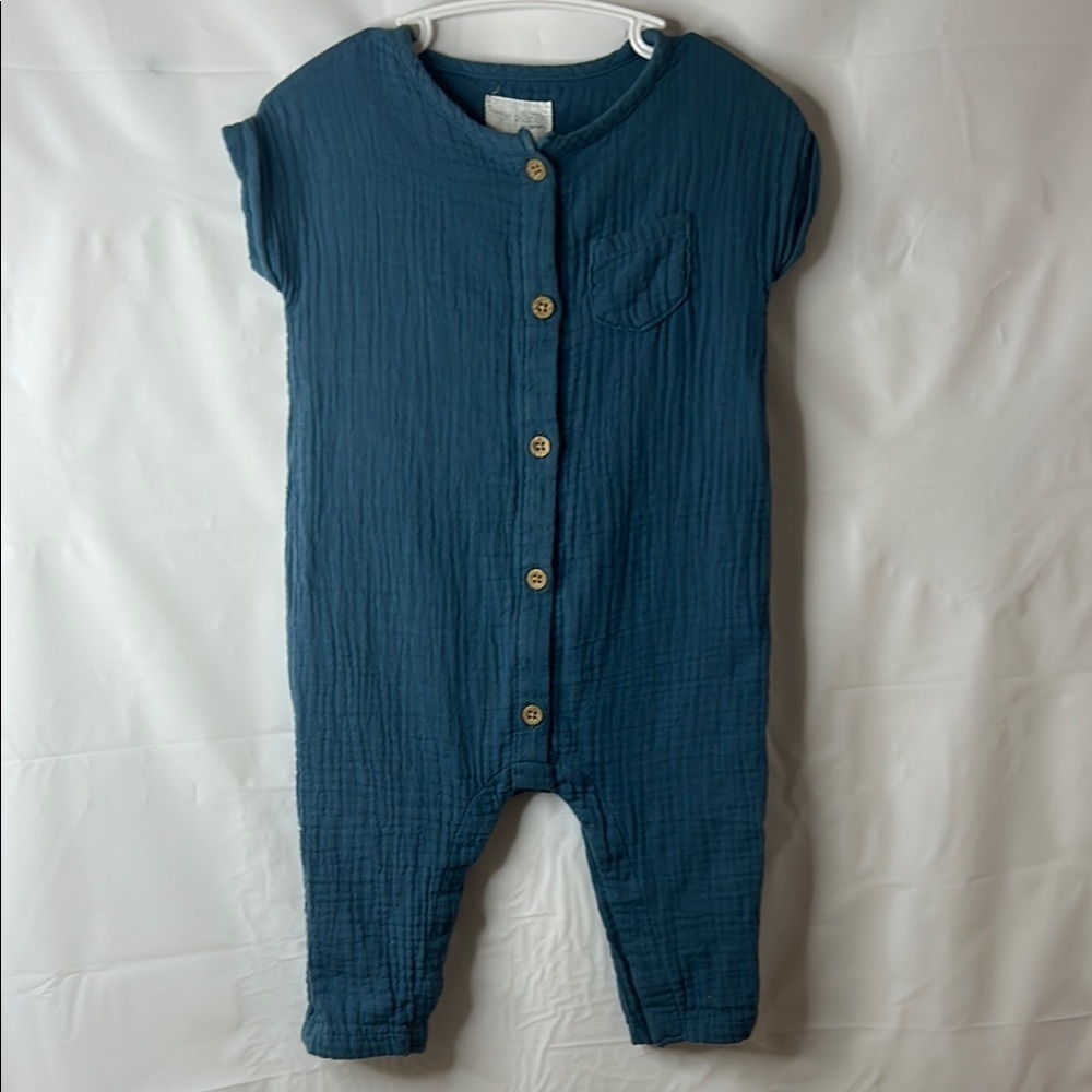 Little Planet by Carter's Baby Romper size 6 months 100% organic cotton summer